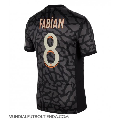 Camiseta Paris Saint-Germain Fabian Ruiz #8 Tercera Equipación Replica 2023-24 mangas cortas